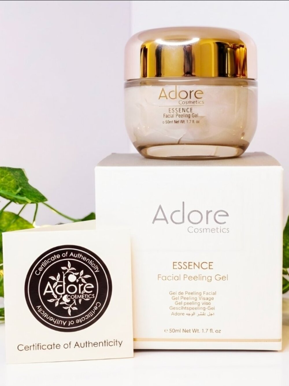 NIB Adore Cosmetics Essence Facial Peeling Gel, luxury Skincare exfoliant